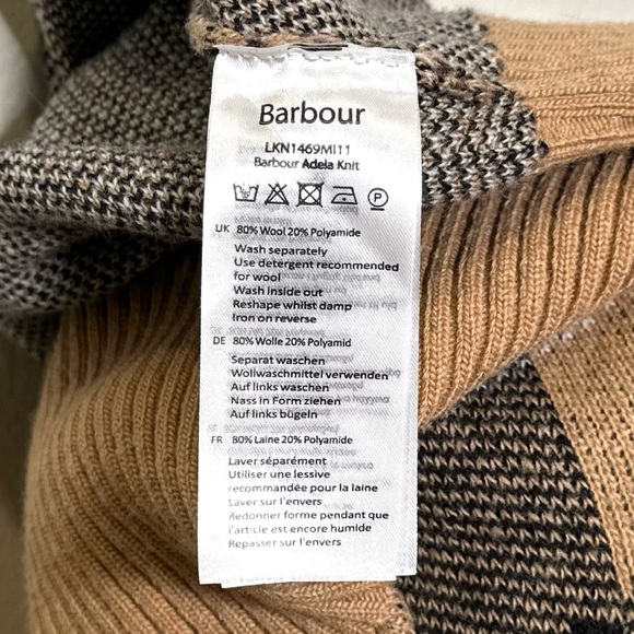 Barbour Adela Checked Wool-blend Crewneck - Picture 6 of 8